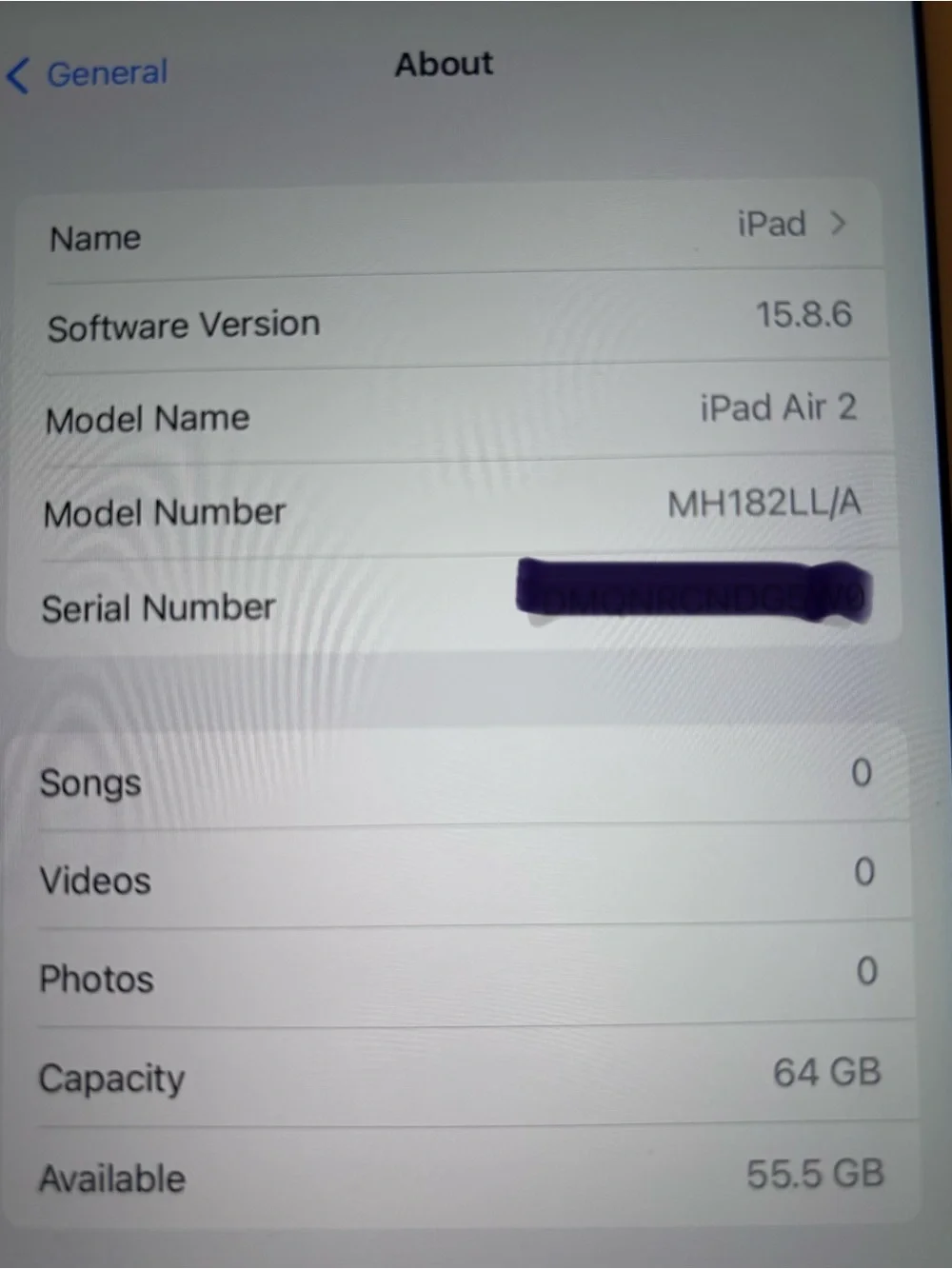 Apple iPad Air 2 64GB Wi-Fi Gold with Protective Case & Original Box